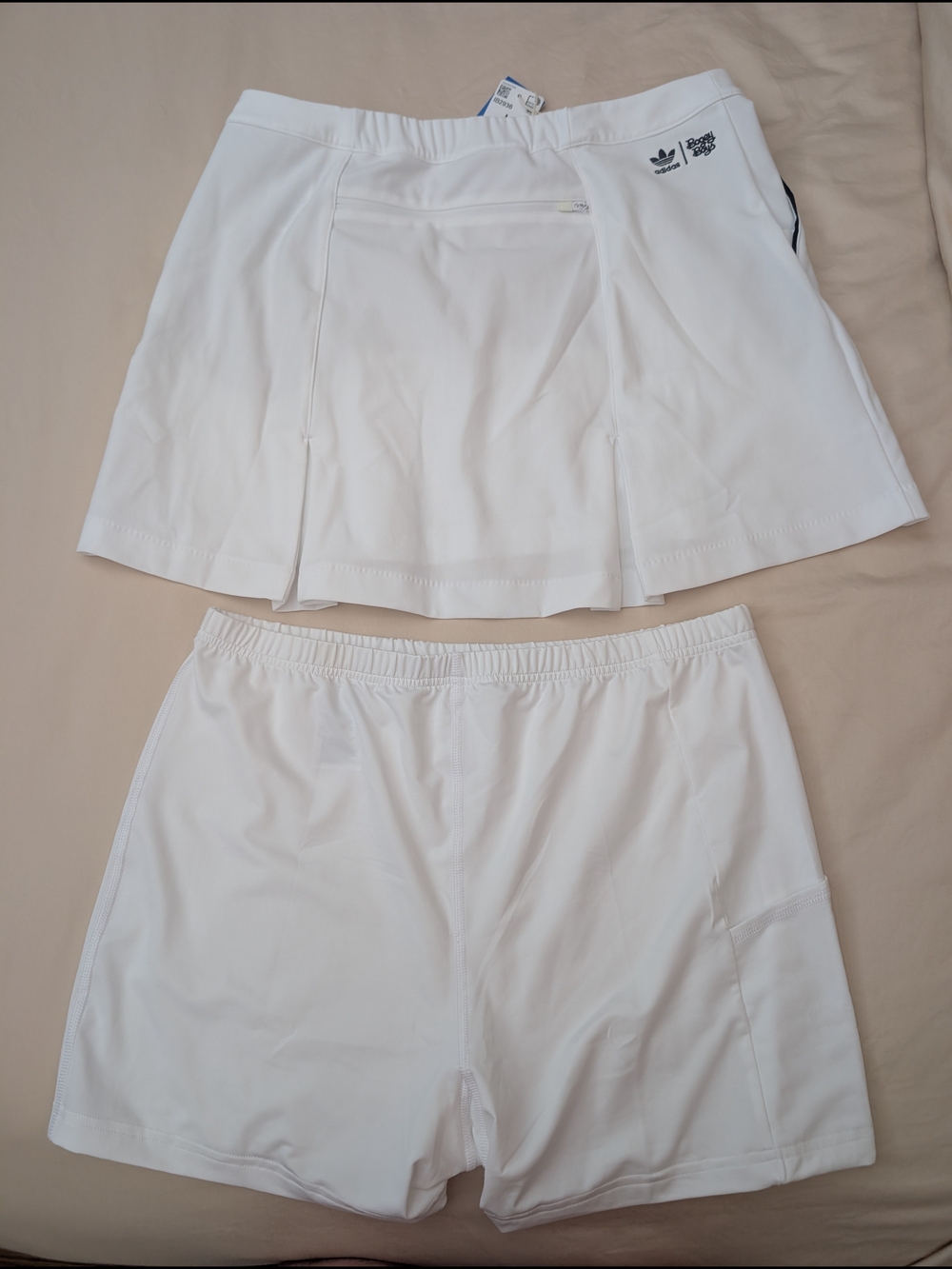adidas Women’s White Athletic Tennis Skort with Built-In Shorts